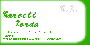 marcell korda business card
